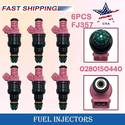 6*0280150440 FUEL INJECTORS FOR BMW E36 328i M3 E39 Z3 M52 M52 B28 528i 2.8 3.2L • $42.07