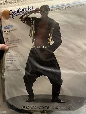 Old School Rapper Adult Costume MC Hammer Vanilla Ice Parachute Pants Mens • $26.99