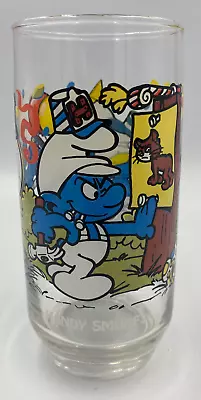 Vintage 1983 Smurfs Glass – Handy Smurf Wallace Berrie Peyo • $9.99