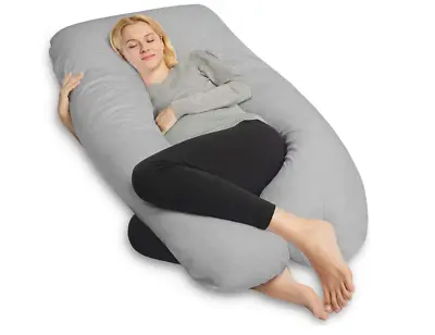 U Shaped Full Body Pregnancy Pillow Case Maternity Super Soft Cushion Cover • $26.95