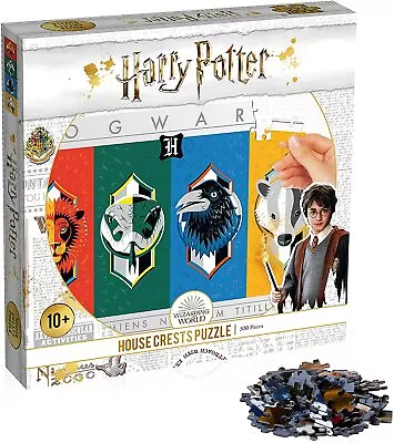 Harry Potter ~ House Crests ~ 500 Piece Puzzle ~ Brand New In Factory Sealed Box • $7.95