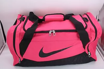 NIKE Pink/Black Duffle Bag Vintage Large WITH Shoulder Strap • $15