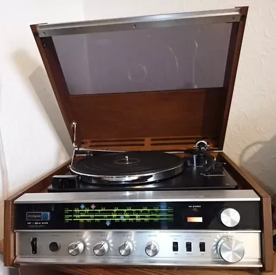 £99.99 • Buy Vintage Hitachi DPK 311 Stereo Record Player - Beautiful Teak Cabinet - Stunning
