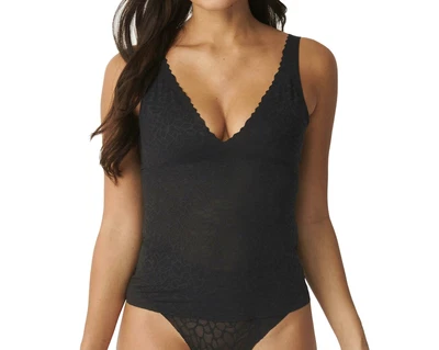 $76.13 • Buy Sloggi Zero Feel Lace 2.0 Bra Shirt Lightly Padded V-Neck Vest Top Black CS