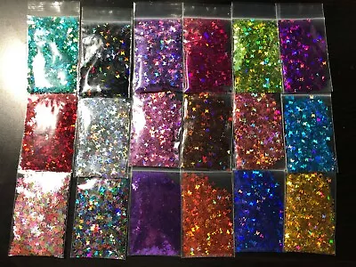 Solvent Resistant BUTTERFLY Shape Glitter U Choose Color Nail Art Face Crafts • $2.50