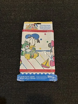 Disney Babies Mickey Mouse Decorative Border Wallpaper Minnie Mickey Goofy Daffy • £8.76