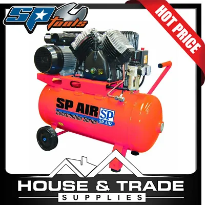 SP Tools Air Compressor 2.2hp 50Lt Belt Drive Cast Iron V Twin Portable SP13-50X • $899