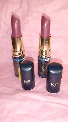 Lot 2 Vtg Max Factor MAJESTIC PLUM 429/1340 High Definition Lipstick NOS • $12.99