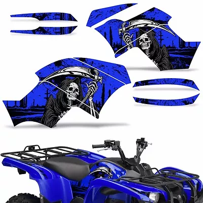 ATV Graphics Decal Sticker Kit For Yamaha Grizzly 550 700 2007-2014 REAPER U • $89.95