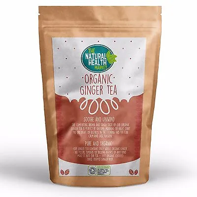 £19.49 • Buy Organic Ginger Tea Bags Certified Organic Ginger Root Calm Nausea Stomach