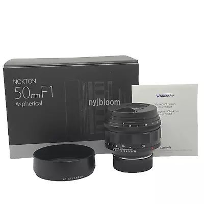 New VOIGTLANDER Nokton 50mm F1.0 Aspherical VM Leica M-Mount  Lens  • $1519.46
