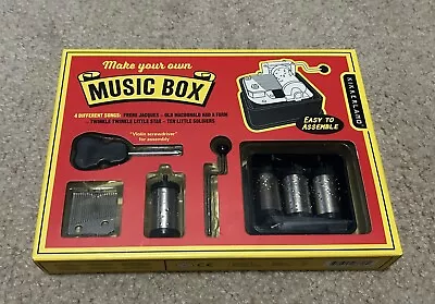 Kikkerland Make Your Own Music Box Self Assemble Creative Kit Songs Vintage Gift • $16