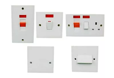 £6.90 • Buy GET 20A Switch/45A Cooker Control Unit/45A Cooker Vertical Plate DP With Neon