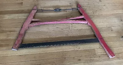 Antique Trojan Wooden Handle Buck Bow Saw Primitive Cabin Decor • $100