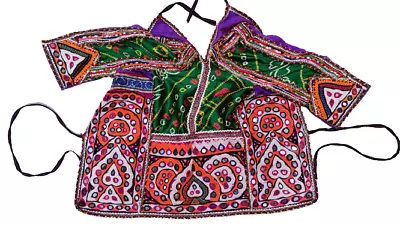 Vintage Banjara Tribal Kuchi Hand Embroidery Indian Traditional Back Less Choli • $29.99