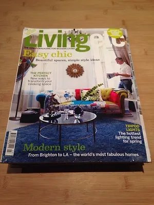 £1 • Buy UK Living Etc Magazine Homes March 2008 Easy Chic Perfect Kitchen Modern Style