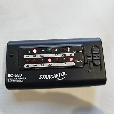 Fender Starcaster Portable Guitar / Bass Auto Tuner BC-650  • $9.99