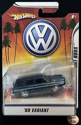 HotWheels Diecast Car: Rat Rods 1969 - '69 Variant VW Squareback - Blue Flames • $49.88