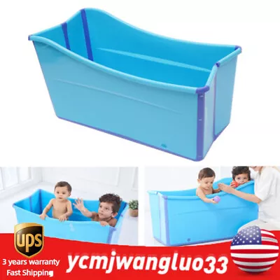 Large Foldable Bath Bathtub Baby Toddler Children Spa Sauna Bath Rectangle Bucke • $123.84