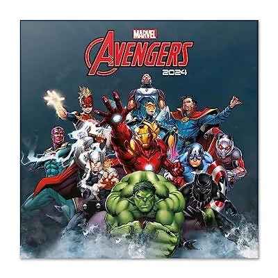 Grupo Erik Marvel Avengers Wall Calendar 2024 12  X 12  | 12 Month Planner | ... • £14.54