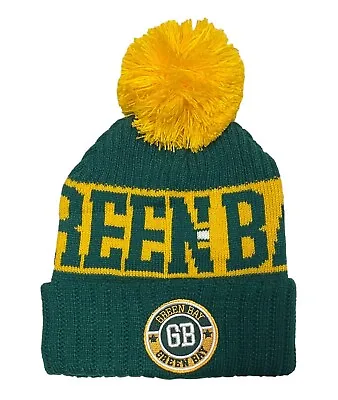 Green Bay Packers Fan Knitted Pom Beanie Skullie Winter Hat • $17