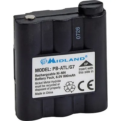 Battery Original Midland Of 800MAH Pb-Atl/G7 BATT5R For G7 GXT1050 GXT1000 900 • $16.95