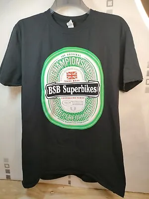 £14.99 • Buy BSB Superbikes Men's Tee T-Shirt UK Size XL Black British Superbike Championship
