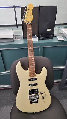 $400 • Buy Squier By Fender Stratocaster Pearl White Korea 1989 With Floyd Rose