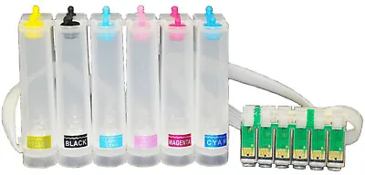 CISS Continue Ink System For 6 Color Epson Artisan 50 R260 R280 DTF Sublimation • $50.88