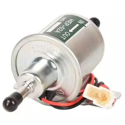 $11.36 • Buy Universal Electric Fuel Pump Inline Low Pressure 12V Gas Diesel HEP-02A