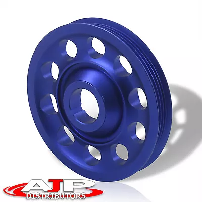 Blue Motor Aluminum Single Alternator Pulley For Acura Honda B-Series B16A B18A • $39.99