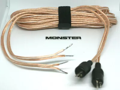 Bang & Olufsen Tandberg Leak-2-Pin Male Din Speaker Cables 16awg MONSTER NEW • $36.99