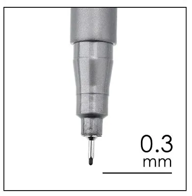 £2.19 • Buy STA Pigment Fine Liner Black Ink Micro Pens Waterproof Pen Art Sketching Writing