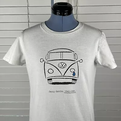 Jerry Garcia Tribute 1942-1995 Volkswagen T Shirt Small Crying Bus VW DriverGear • $49.95