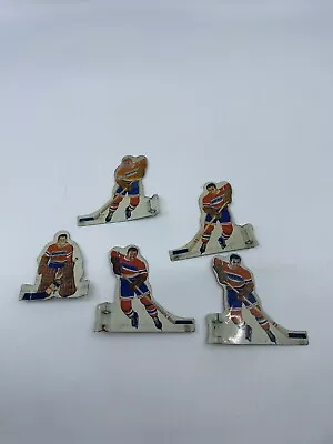 Vintage Montreal Canadians Metal Table Top Hockey Players Complete Set 5 X1 • $8.49