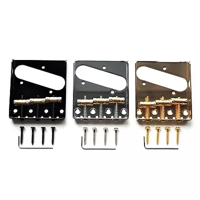 £12.75 • Buy Tele Telecaster Ashtray Bridge Bridge, Brass Saddles, Chrome Black Gold  