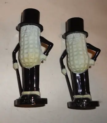 1950s Advertising Plastic Planters Mr. Peanut Salt And Pepper Shakers 4  USA • $5