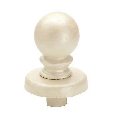 $14.99 • Buy Boutique Ivory Ball Finial For Dressmaker Forms 5 Inch Tall 4 Inch Base 