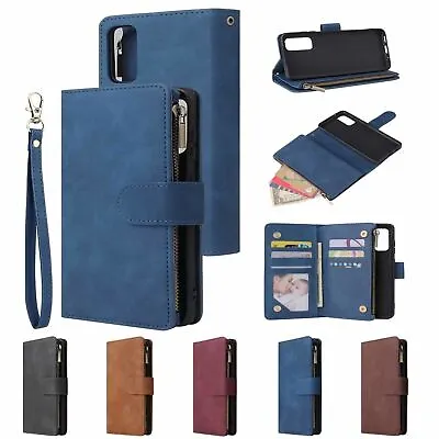 Leather Zipper Magnetic Cover For Huawei P30 40 Pro Lite Flip Wallet Card Case • £9.99