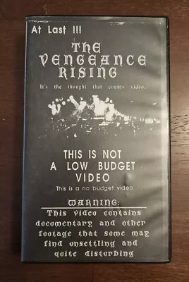 Vengeance Rising VHS  No Budget Video  - Christian Thrash Metal SUPER RARE! • $36.75