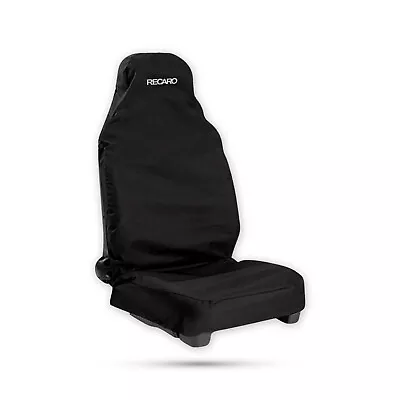 Recaro Bucket Seat Cover 1x Front Black Waterproof Heavy Duty Logo Printed • $52.66