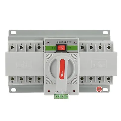 £54.99 • Buy 4P Dual Power Automatic Transfer Switch Circuit Breaker 220V 63A Rated Voltage 4