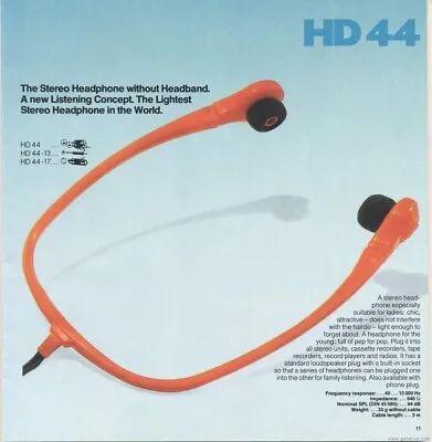 HISTORIC Sennheiser HD 44 The First-ever IEM First Adjustable Bass Ports! RARE • $169