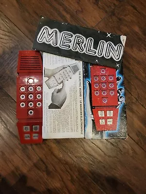 Vintage Merlin The Electronic Wizard Handheld Game - Working W/ Box & Manual • $108.64