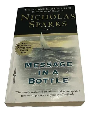 Book Novel Message In A Bottle By Nicholas Sparks Hardcover Suspense Romance • $6