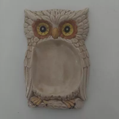 Vintage Owl Ceramic Spoon Rest • $12