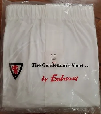Vintage Mens Boxers The Gentlemans Short By Embassy Size 36 NOS • $29