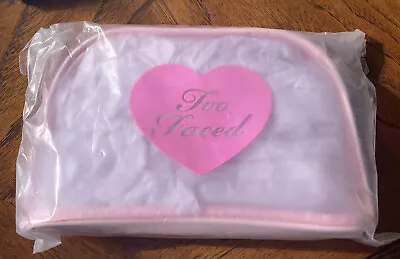 Too Faced Large Pink Mesh Makeup Cosmetics Bag Brand New With Tag • £7.50