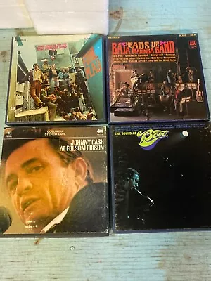 26 Reel To Reel Tapes Johnny Cash Boots Randolph Roy Clark Baha Marimba & More • $25