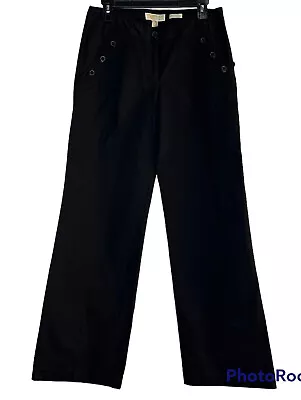 New MICHAEL Michael Kors Millbrook Fit Wide Leg Dress Pants Office Ready Sz 6 • $24